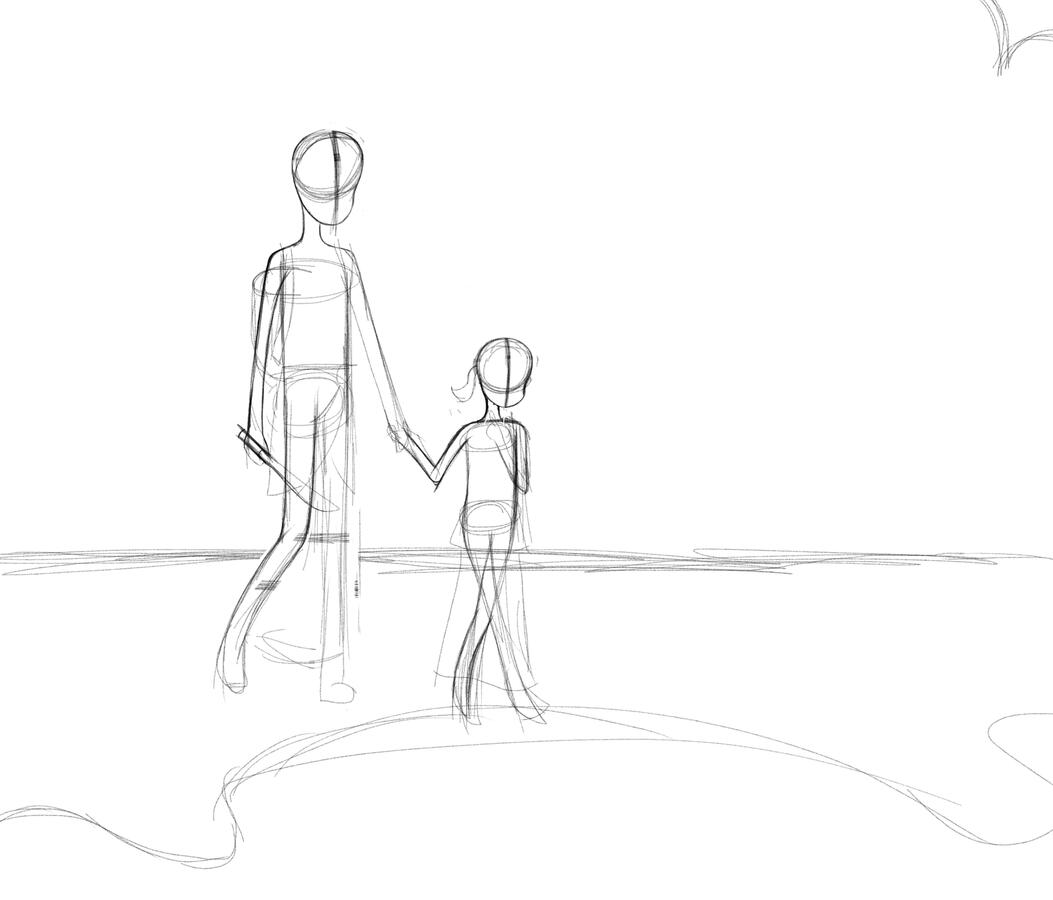 Beach Sketch 1