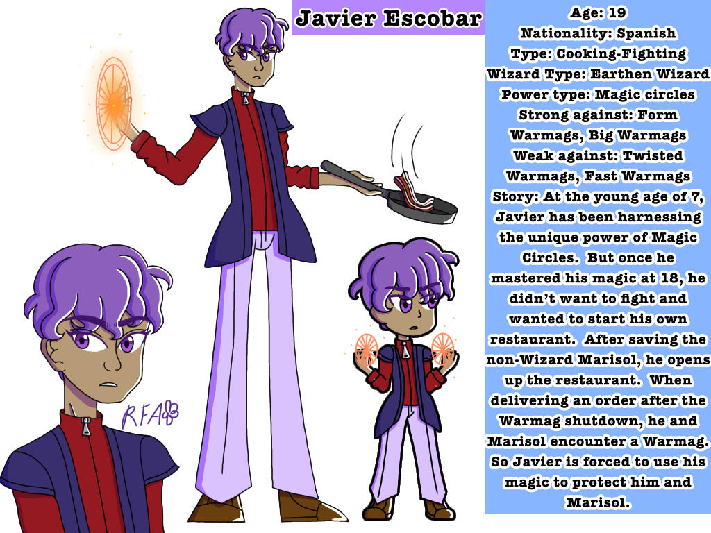 Javier Escobar Character Concept