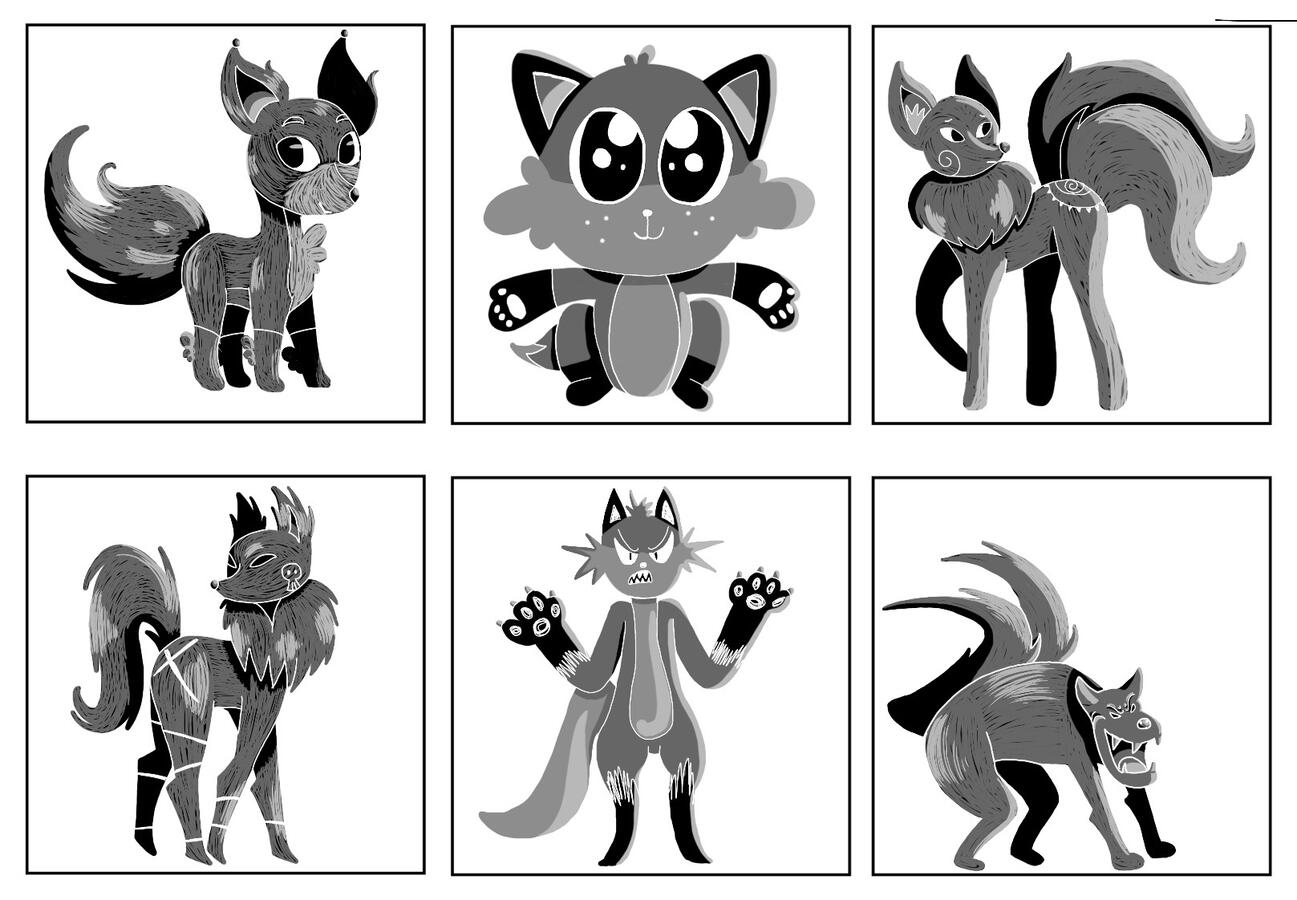 Fox Silhouette Studies