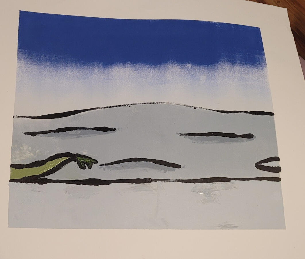 Landscape Monoprint