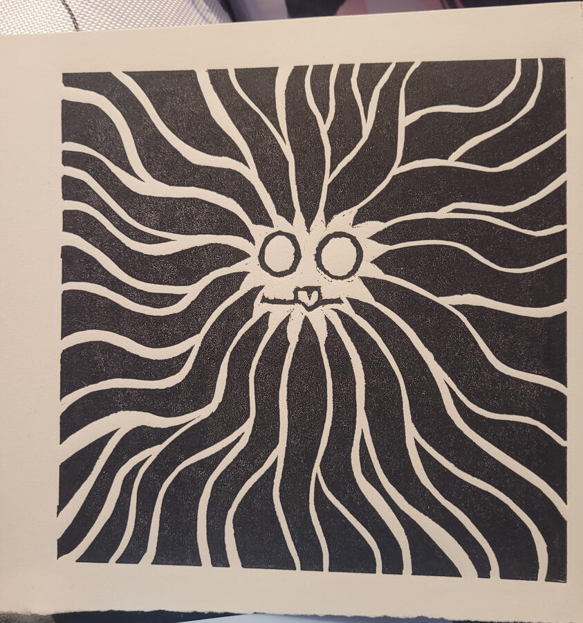 Linocut Print 2