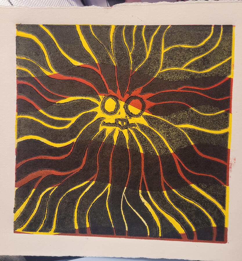 Linocut Print 3