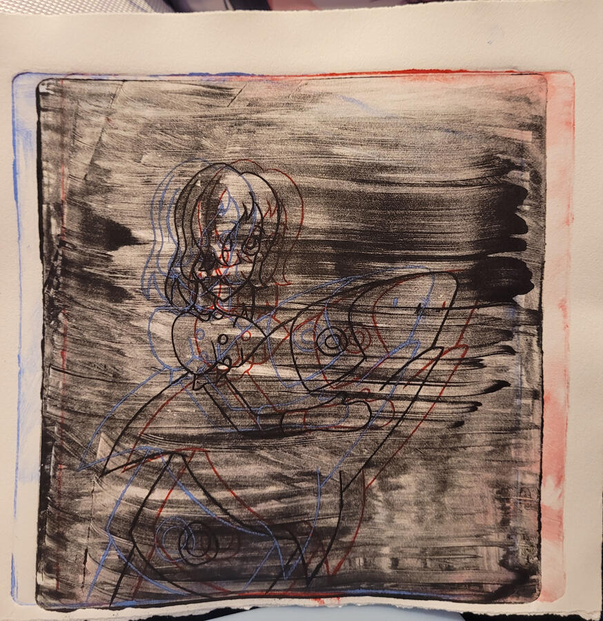 Small Acrylic Plate Print 9