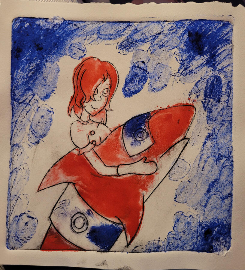 Small Acrylic Plate Print 8