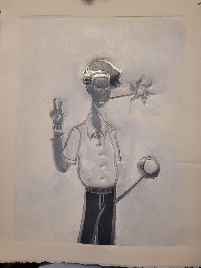 Linocut Reduction Print