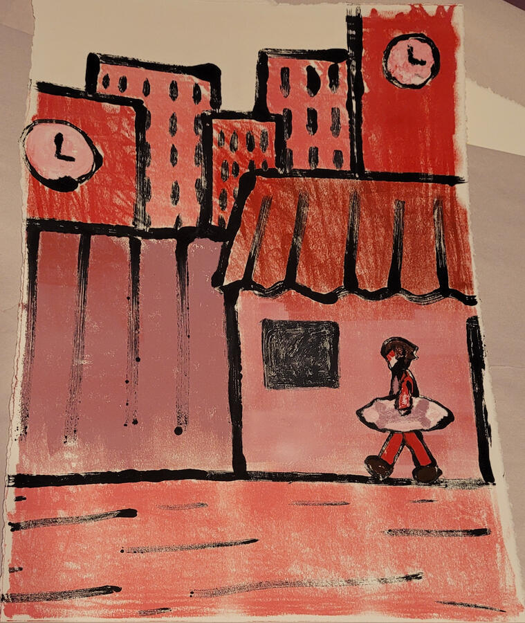 Cityscape Monoprint
