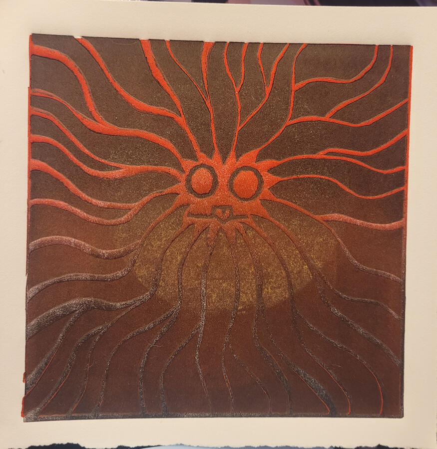 Linocut Print 5