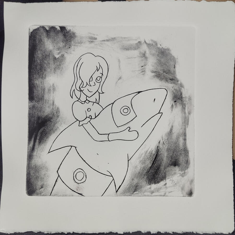 Small Acrylic Plate Print 1