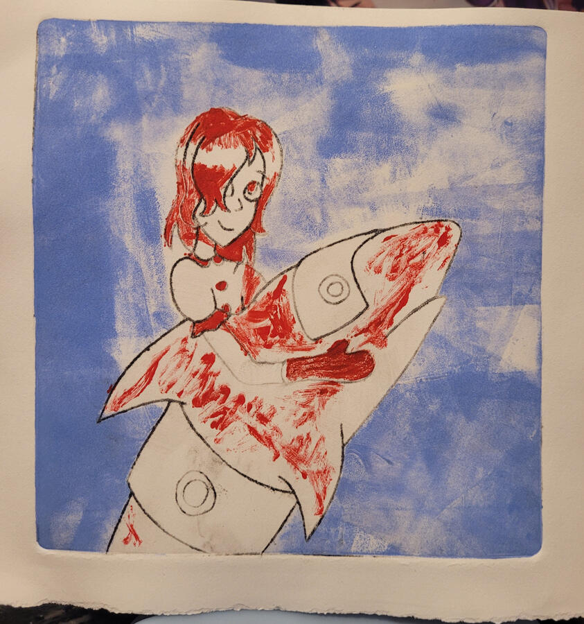 Small Acrylic Plate Print 10