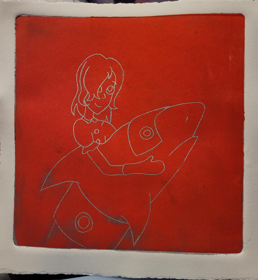 Small Acrylic Plate Print 7