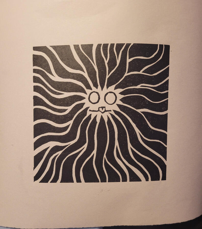 Linocut Print 1