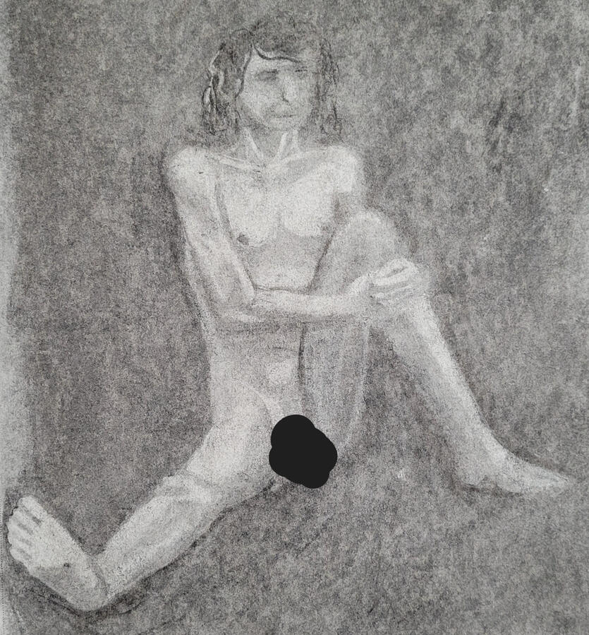 Charcoal Figure Subtractive