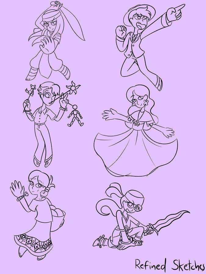 Illustration Project 1 Refined Sketches Redone