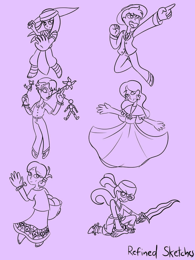 Illustration Project 1 Refined Sketches