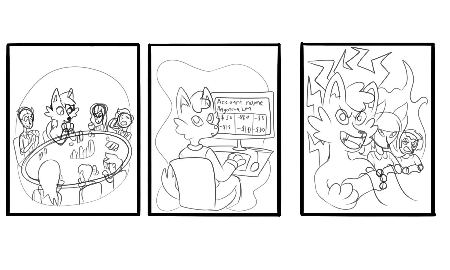 Digital Narrative Project 1 Refined Thumbnail Sketches